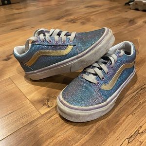 Purple blue ombré vans sz 1